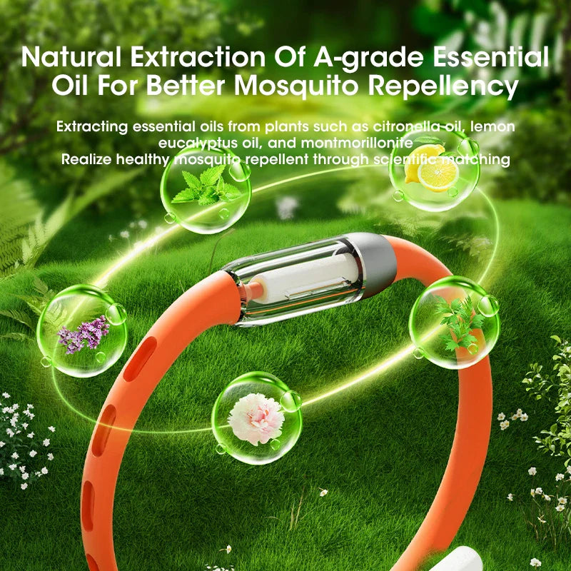 Natural Plant Mosquito Repellent Bracelet | Non-Toxic Outdoor Protection for Kids and Adults