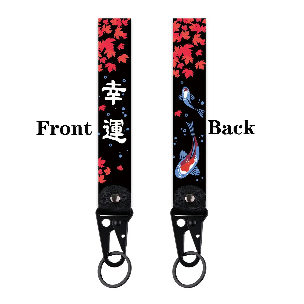 Artistic Keychain Set | Crane Car Koi Fish Dragon Jewelry Key Rings