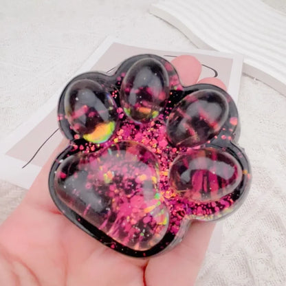 Mini Cat Paw Squeeze Toy | Silicone Pinch Decompression Toy