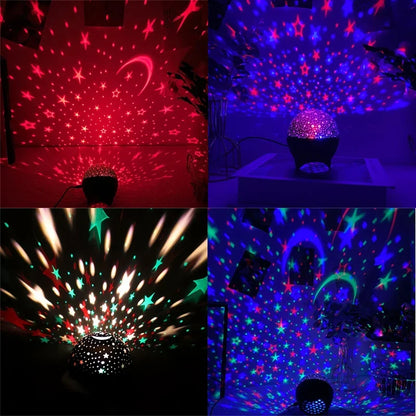 Star Projector Night Light for Kids | 360° Starry Sky Moon Atmosphere Lamp
