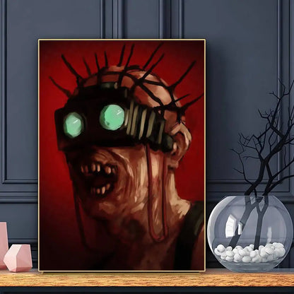 JUEGO The Outlast T-Trials Póster HD Arte Adhesivo de Pared Impermeable Decoración para el Hogar Sala de Estar Bar