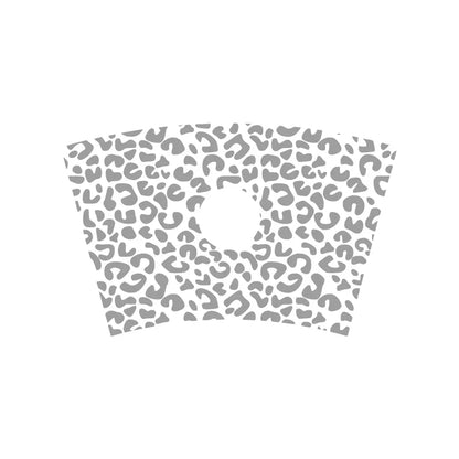 Leopard Pattern Full Wrap Vinyl Sticker for 24 oz Cold Cup | Cheetah Coffee Cup Decal
