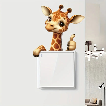 Cute Little Fox Switch Sticker | Home Decor Wall Decal for Bedroom Living Room Bathroom
