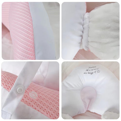 Baby Anti Flat Head Pillow Organic Cotton Infant Sleeping Support Cushion