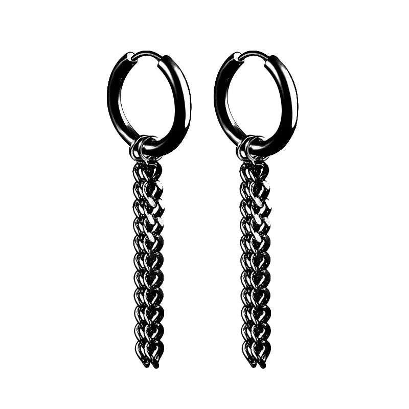 2pc Punk Stainless Steel Arrow Stud Earrings | Unisex Gothic Jewelry