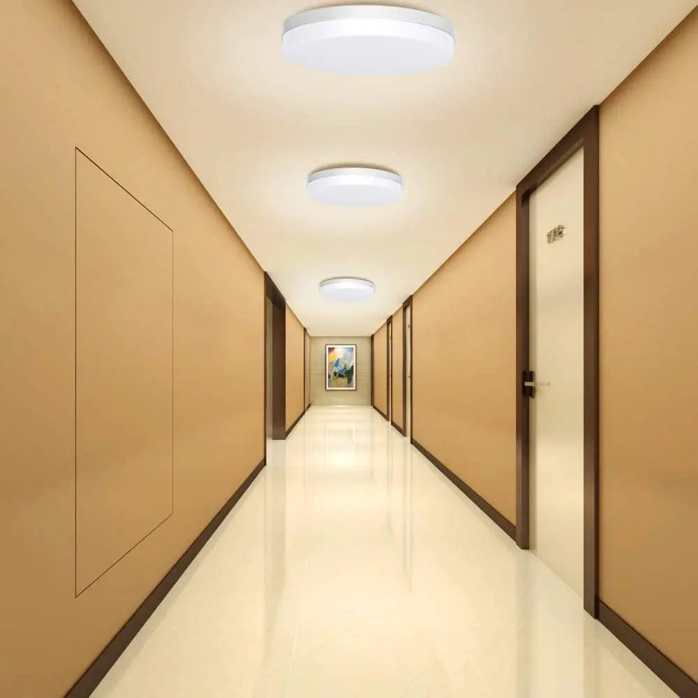Ultra-Thin Round LED Ceiling Light 6500K Waterproof Flush Mount Modern Lamp
