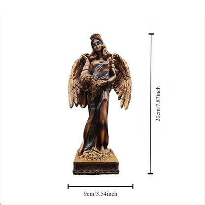 Nouvelle Déesse Grecque de la Richesse Résine Artisanale Statue Cadeau Caisse Bureau Décoration Ornement Accessoires de Décoration Intérieure
