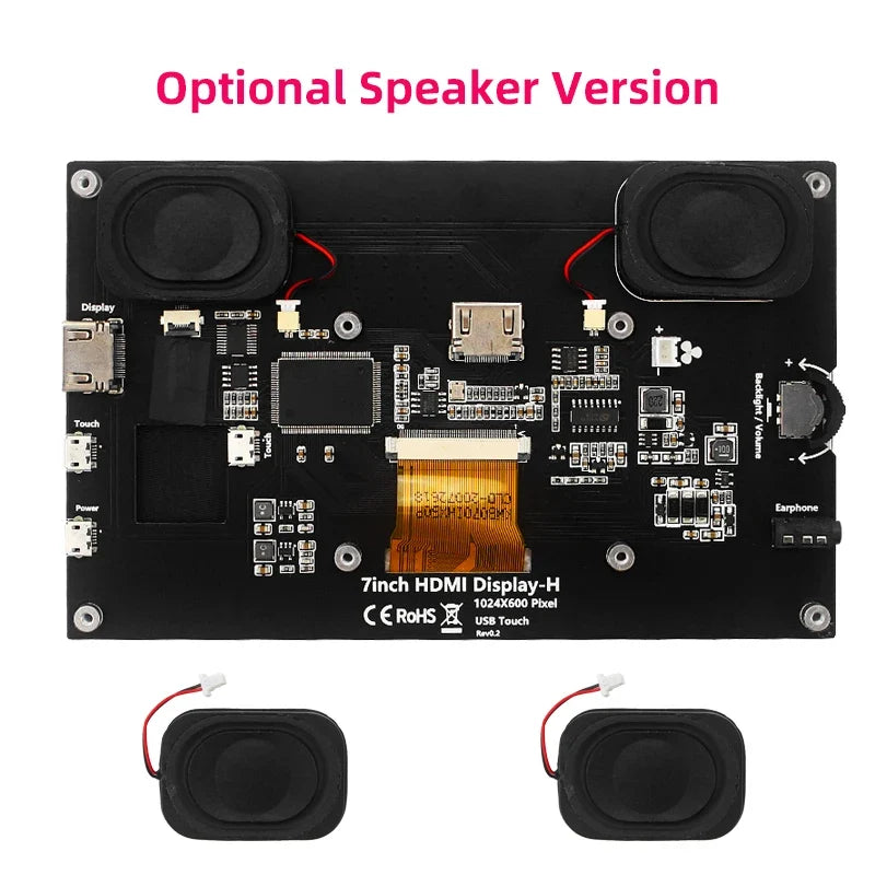 7" Portable Touch Screen Monitor IPS LCD 1024x600 for Raspberry Pi PC Laptop