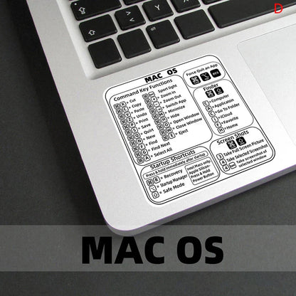 Windows PC Keyboard Shortcut Sticker | Quick Reference Decal for Laptop Desktop