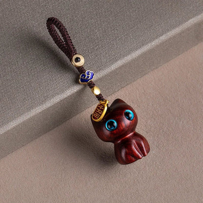 Sandalwood Scented Cat Keychain | Cute Phone Chain and Bag Pendant