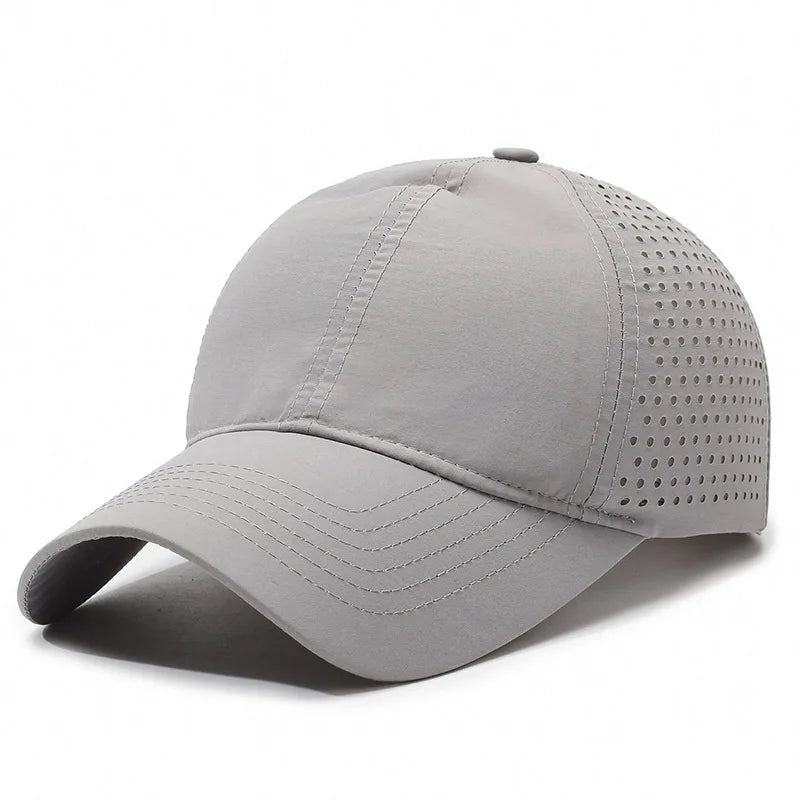 Summer Lightweight Breathable Baseball Cap | Quick-Dry Adjustable Unisex Hat for Hiking and Sun Protection