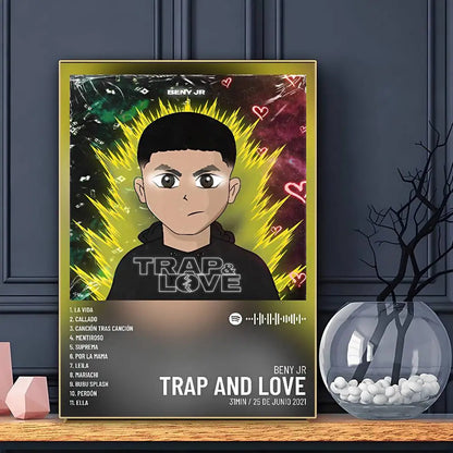 Affiche Rapper Beny Jr Art HD Mur Adhésif Étanche Décoration Maison Salon Bar