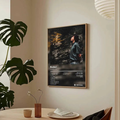 Singer Dominic Fike Rocket Poster HD Art Sticky Wall Waterproof Home Living Room Bar Decoration