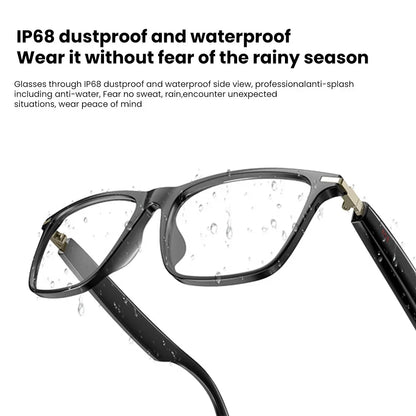 Bluetooth Smart Glasses Polarized Sunglasses Blue Light Filter Waterproof for Men