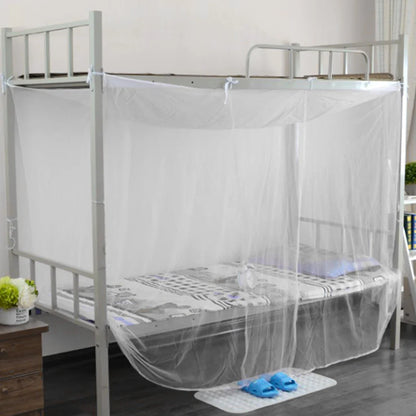 Mosquito Net for Bed Full Queen Size | 4 Corner Post Canopy Netting White