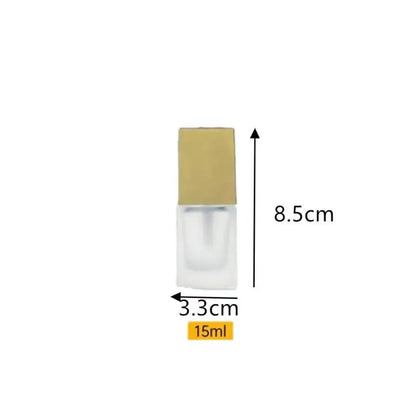 Empty Pump Bottle Glass Liquid Foundation Container | Refillable 15/30ml Travel Bottle