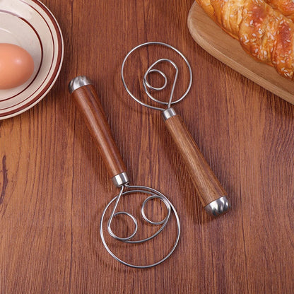 Danish Dough Whisk | Stainless Steel Mixing Rod for Baking