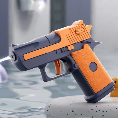 Mini Water Pistol | Mechanical Continuous Firing Water Gun for Summer Pool Play
