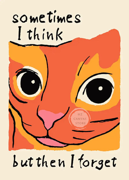 Affiches drôles de mèmes de chats, bande dessinée japonaise de chat, art de la culture des mèmes Internet, impression sur toile, décoration moderne de salon, chambre à coucher, cadeau