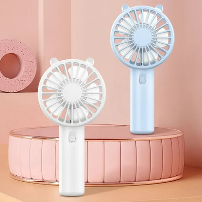 Portable Hand Fan | Mini Handheld Fan with 3-Speed Airflow Control | USB Rechargeable for On-the-Go Comfort