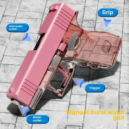 Hot Mini Desert Eagle Water Gun | Continuous Firing Toy Pistol for Summer Outdoor Fun