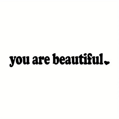 Self-Care Motivational Rearview Mirror Decal | Cute Car Vinyl Sticker