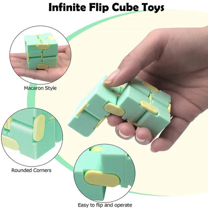 Infinity Flip Puzzle Cube | Anti Stress Fidget Toy for Focus