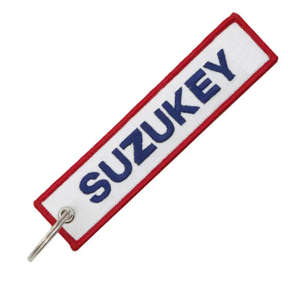 Motorcycle Keychain Double Sided Embroidery | Fashion Key Ring Gift