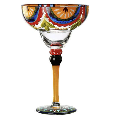 Margarita Cocktail Goblet Cup Multi-Purpose Colorful Wine Glasses for Home Bar Wedding Party