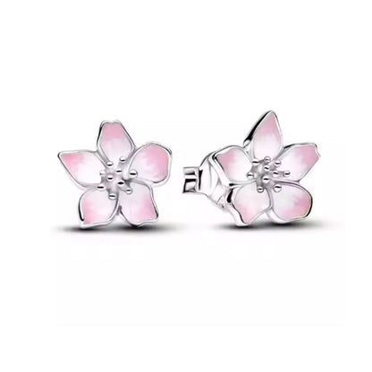 2026 New 925 Silver Elephant Cherry Blossom Butterfly Heart Earrings | Fine Jewelry for Women