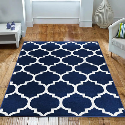 Tapis de salon VIKAMA de style géométrique, durable et antidérapant, pour canapé, table basse, chambre à coucher, décoration intérieure