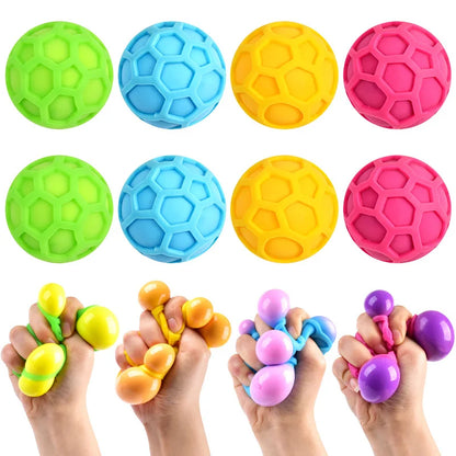 Tennis Ball Squishy Stress Toy | Colorful Kneading Dough Stress Reliever