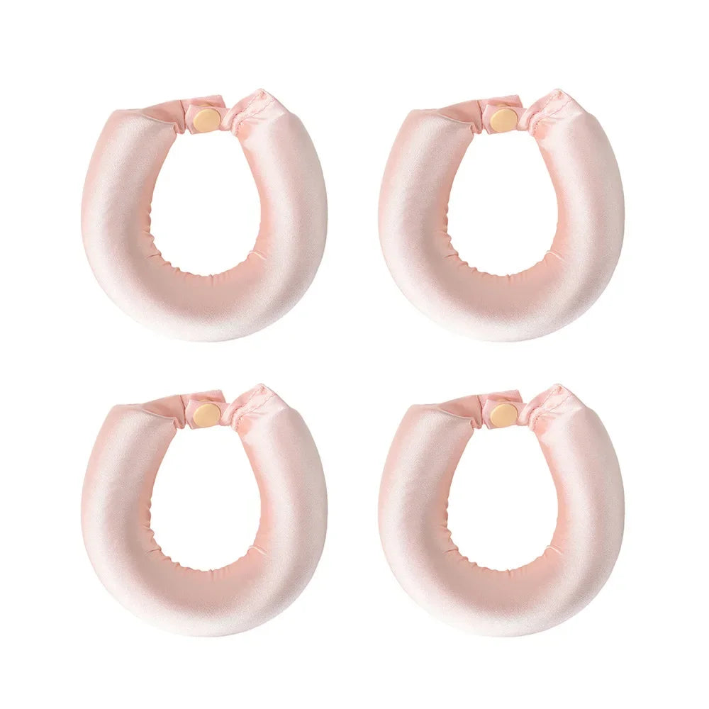 Bigoudis Sans Chaleur Bandeau Satiné Tige à Friser Sans Chaleur Boucles de Soie Bigoudis Paresseux Rouleaux à Cheveux Doux à Dormir Outils de Coiffage