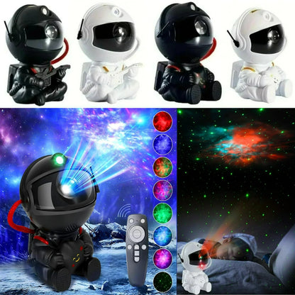 Projecteur d'étoiles Veilleuse galaxie Projecteur spatial astronaute Lampe LED de plafond nébuleuse étoilée pour Chambre Décoration Maison Cadeau Enfants