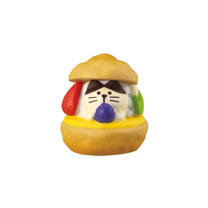 2025 Bread Baking Cake Series Creative Fashion Toy Cat Action Figures Car Interior Desktop Miniatures Resin Ornament Accessories