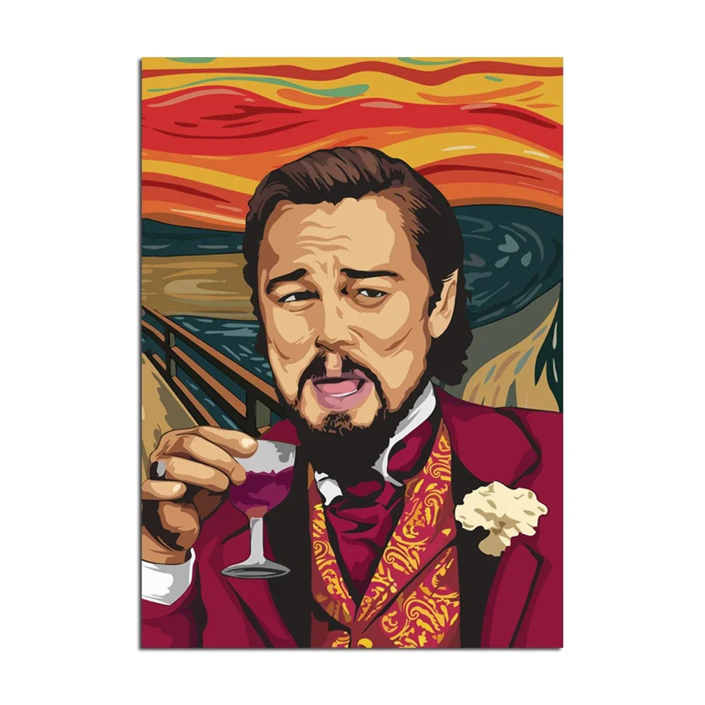 Toile murale abstraite classique Graffiti créatifs Le Grand Gatsby Impression sur toile Poster Salon Chambre Peinture décorative