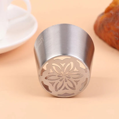 1Pc Stainless Steel Russian Piping Tip | Christmas Cake Icing Nozzle for Cupcake Decorating