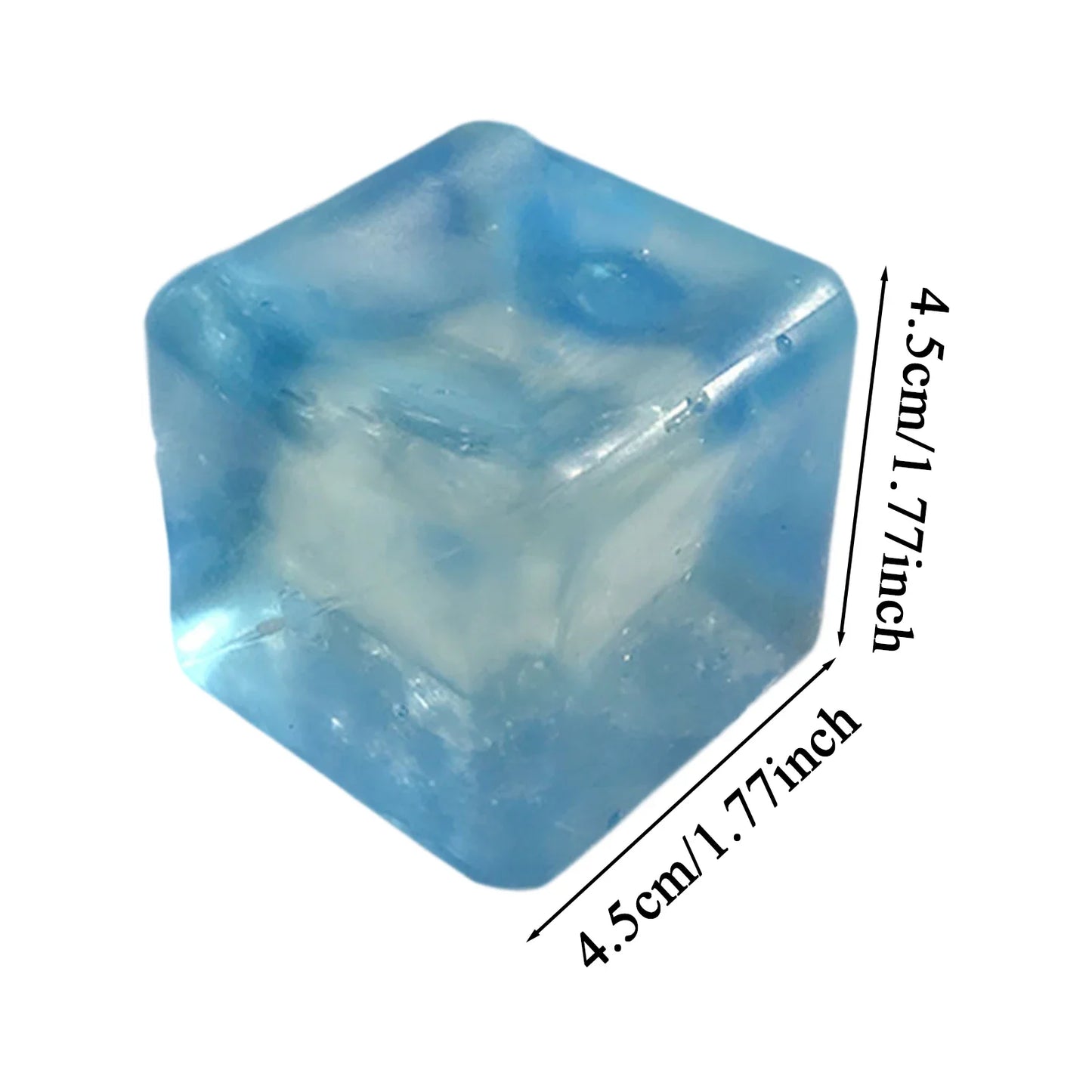 Maltose Cube Stress Squeeze Toy | Slow Rebound Polar Light Colorful TPR Block