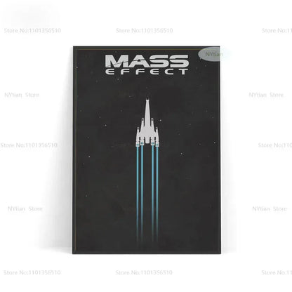 NT1464 Mass Effect Poster Minimalist Classic Game Gift Posters And Prints Wall Art Picture Canvas Painting For Home Room Decor