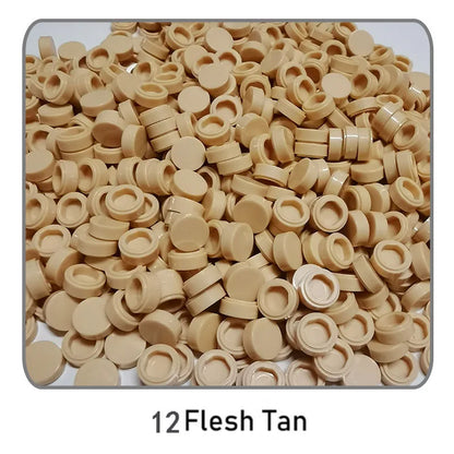 1000Pcs Tile 1x1 Round Building Blocks | 52 Color DIY Educational Creative Toy Set