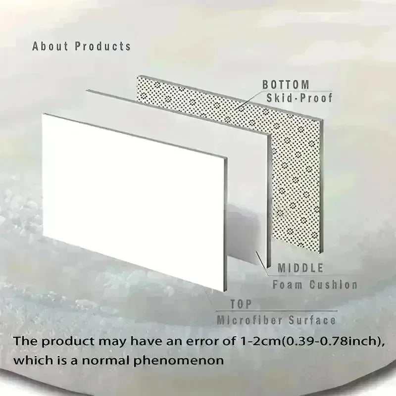Summer Simple Solid Colour Diatomite Floor Mat Non-Slip Kitchen Entrance Bathroom Bathroom Carpet Home Decoration