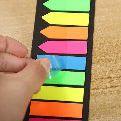 200 Sheets Fluorescent Self Adhesive Memo Pads | Colorful Sticky Notes for Study and Office