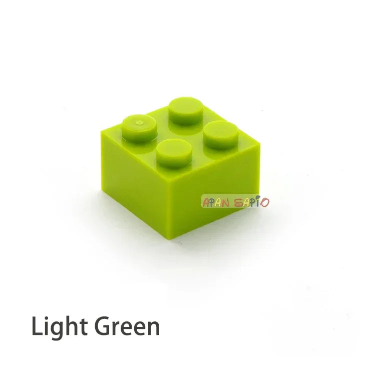 60pcs DIY Building Blocks Thick Figures Bricks 2x2 Dots | Educational Creative Toy for Children