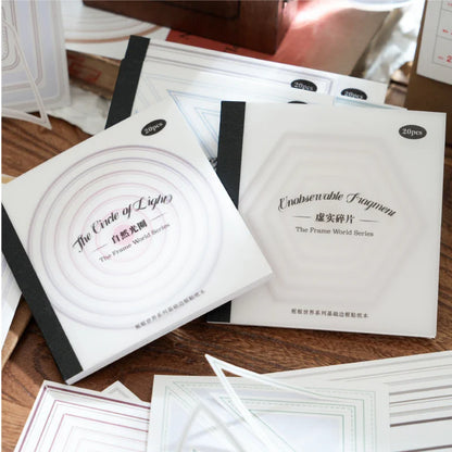 Scrapbooking Frame Stickers | 20pcs Decorative Border Stickers for Junk Journal