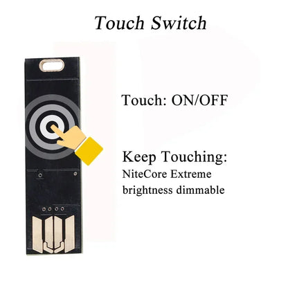 Mini USB Card Light | 6 LED Touch Dimming Keychain Night Light