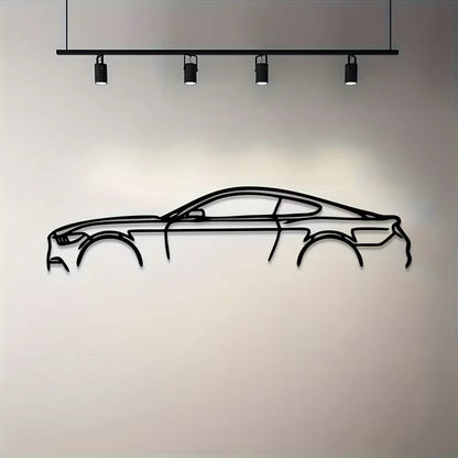 Ligne métallique décorative « Hot Border », spécialement conçue pour les passionnés d'automobile souhaitant créer des présentoirs muraux.