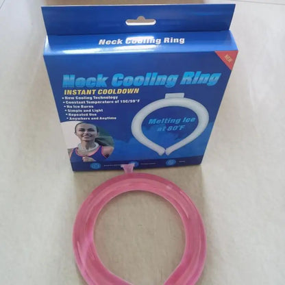 Outdoor Summer Neck Cooling Tube | Reusable Ice Ring for Hiking, Cycling, and Fishing