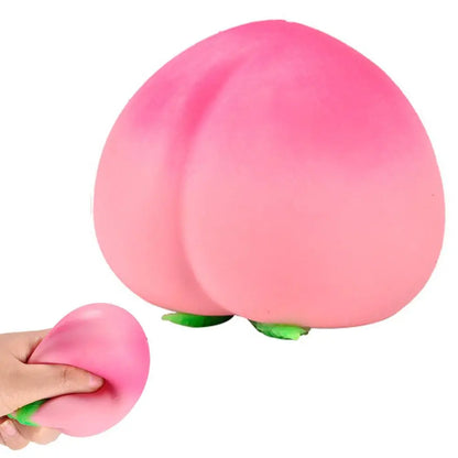 Jouet anti-stress en forme de pêche douce | Remonte lentement pour enfants et adultes