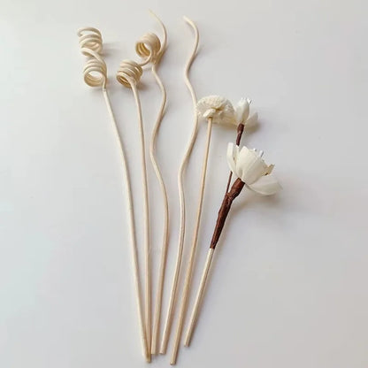 5/6Pcs Flower Fragrance Stick Fireless Aromatherapy Rattan Sticks Fragrance Diffuser | DIY Home Decor Set