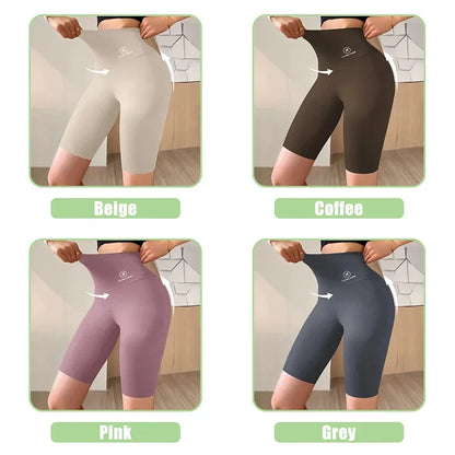 Pantalones Cortos Deportivos de Mujer M-XL Nuevos de Ciclismo Jogging Fitness Cintura Alta Push Up Pantalones Cortos de Gimnasio Mallas Ropa de Yoga